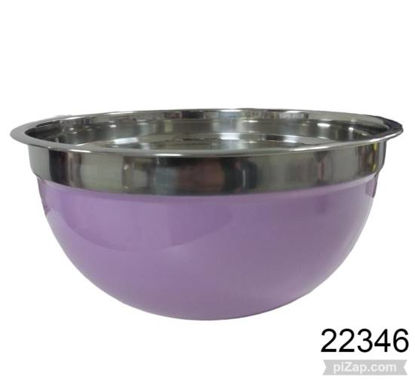 Imagen de BOWL DE ACERO BATIDOR COLOR 24CM 5.24